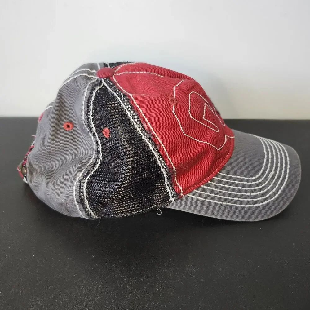 Top of the World Oklahoma Sooners Hat OU NCAA Trucker Cap Distressed Mesh OSFM